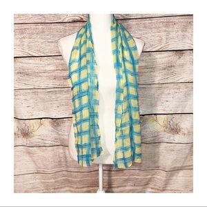 Ann Taylor Tartan Plaid Design Scarf